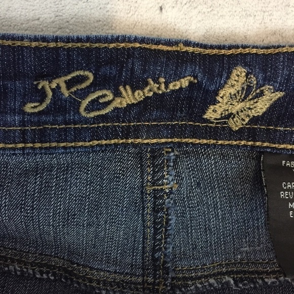 JD Collection Jeans Womens 33 Short Dark Wash Bootcut Mid Rise *Altered* - Picture 12 of 12